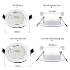 10-Pack LED Recessed Downlight 3W 5W 7W 9W 12W 15W 18W Epistar 120° AC 110-240V 30,000hr