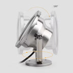 IP68 LED Underwater Pool Light 3W-24W DC 24V 180° RGB Remote Stainless Steel Tempered Glass