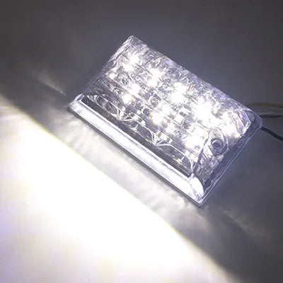 20-LED Truck Side Marker Turn Signal Light 8W DC 24V 65x102mm 4-Wire Universal