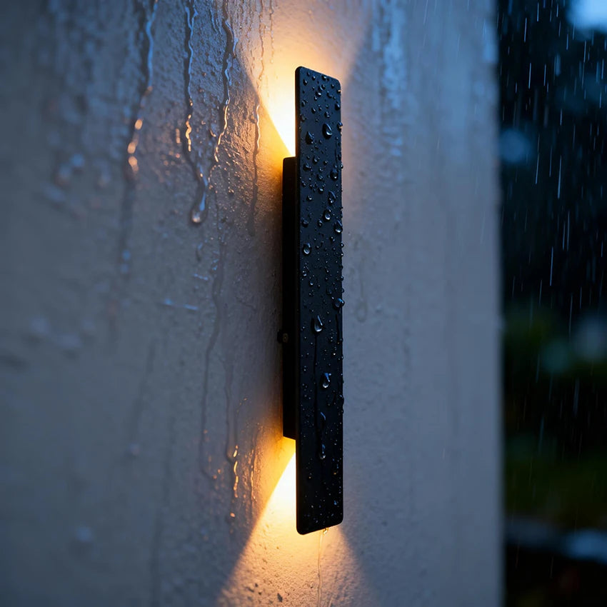 IP65 LED Outdoor Wall Lamp Up-Down 6W 18W 24W AC 85-265V White Black Aluminum Polycarbonate