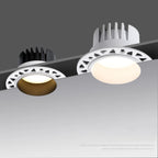 Dimmable LED Recessed Downlight 7W 9W 12W 15W Borderless Aluminum SMD CRI 90 90 Degree Adjustable Beam Push Button AC 90-260V Foyer Bedroom