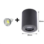 GU10 Replaceable Surface-Mounted LED Downlight 9W 12W 15W CRI 80+ 100-110lm/W AC 85-265V
