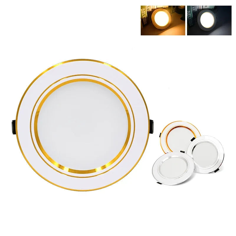 LED Recessed Downlight 5W 9W 12W 15W 18W Epistar 120 Degree CRI 85 AC 110V 220V or DC 12V 24V White Silver Gold 10 Pack Indoor Ceiling Spot