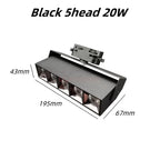 Dimmable LED Track Spotlight 12W-40W Epistar CRI 90+ 110lm/W 3-CCT AC 90-260V Aluminum
