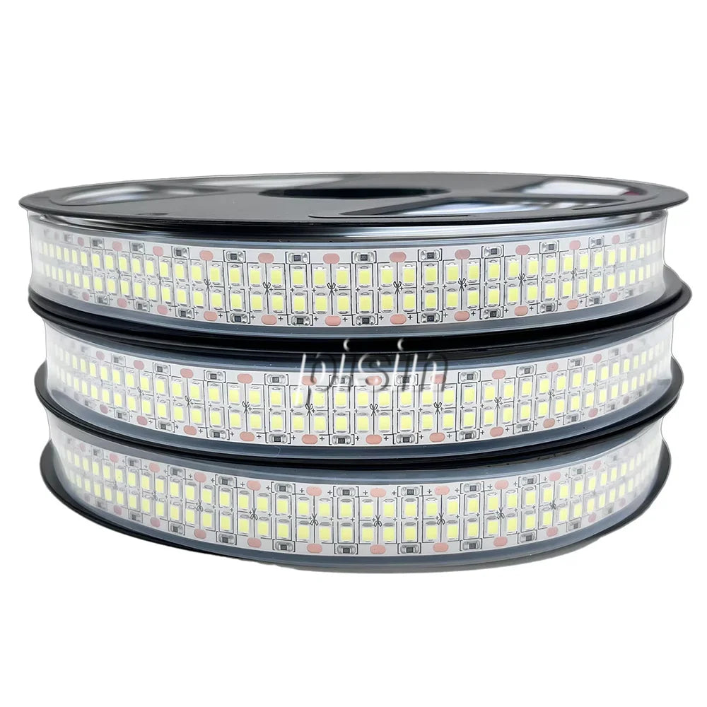 SMD2835 SANAN LED Strip 240/480 LEDs/m DC 12V 24V IP20 IP67 5m Warm Natural Cool White