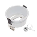 GU10 MR16 Recessed Downlight Mounting Frame Socket 83mm Cover 75mm Cutout White Black