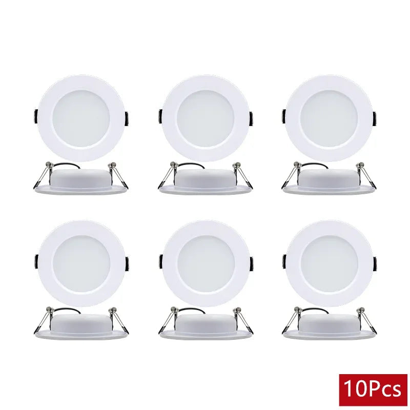 10-Pack LED Recessed Downlight 5W 9W 12W 15W 18W Epistar DC12V DC24V AC110-240V 120°
