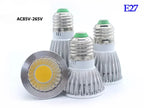 10-Pack COB LED Spotlight 5W 7W 9W GU10 MR16 E27 E14 CRI 85+ 90lm/W 60° AC 85-265V 3-Color