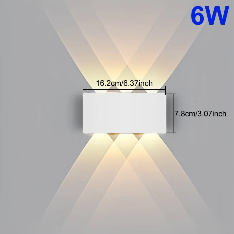 LED Outdoor Wall Light IP65 Waterproof 4W 6W 8W 10W Garden Porch Lamp AC85-265V