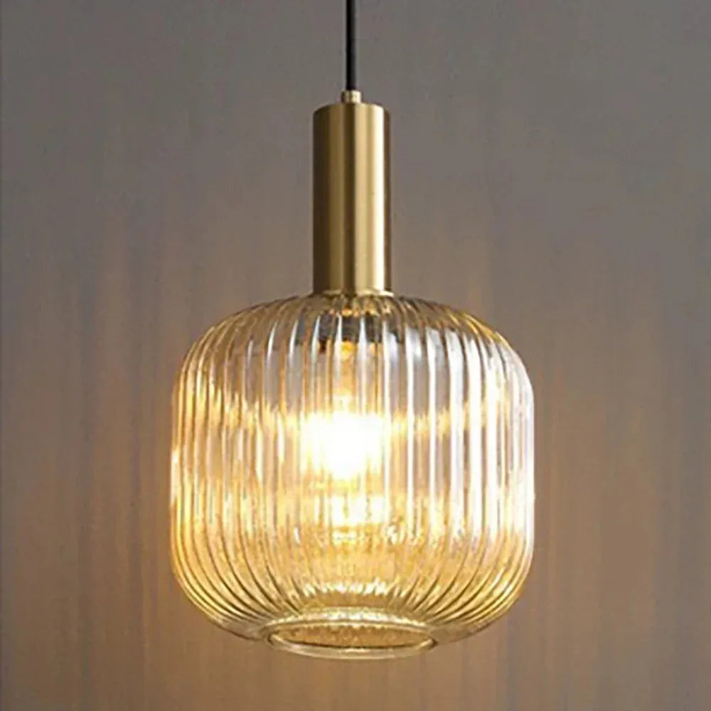 Nordic Glass LED Pendant Light E26 Single Head Cord Pendant Metal AC 90-260V Kitchen Island Bedroom Restaurant Cafe Hotel