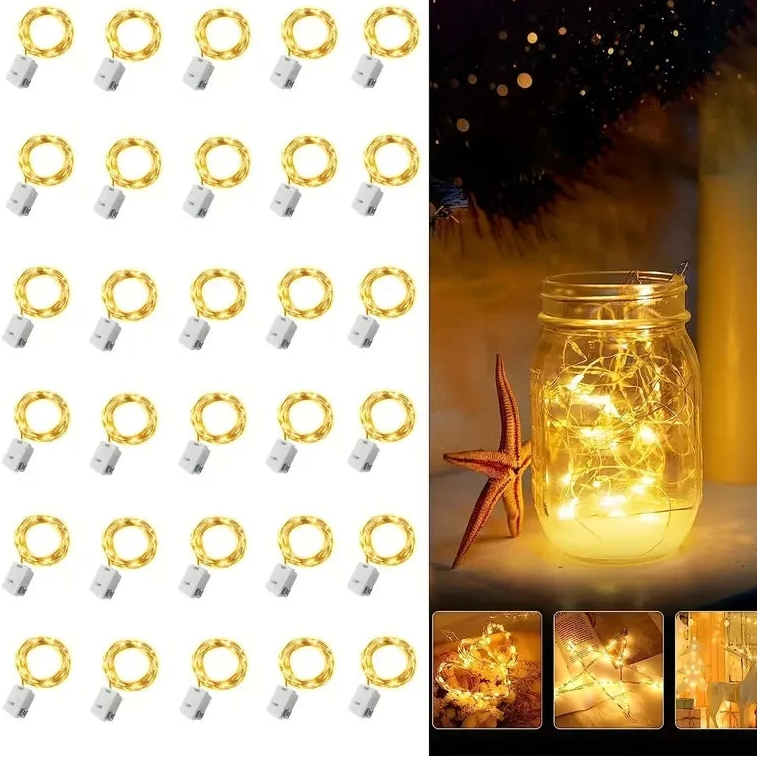 Battery Operated LED Fairy String Lights Waterproof Pack
