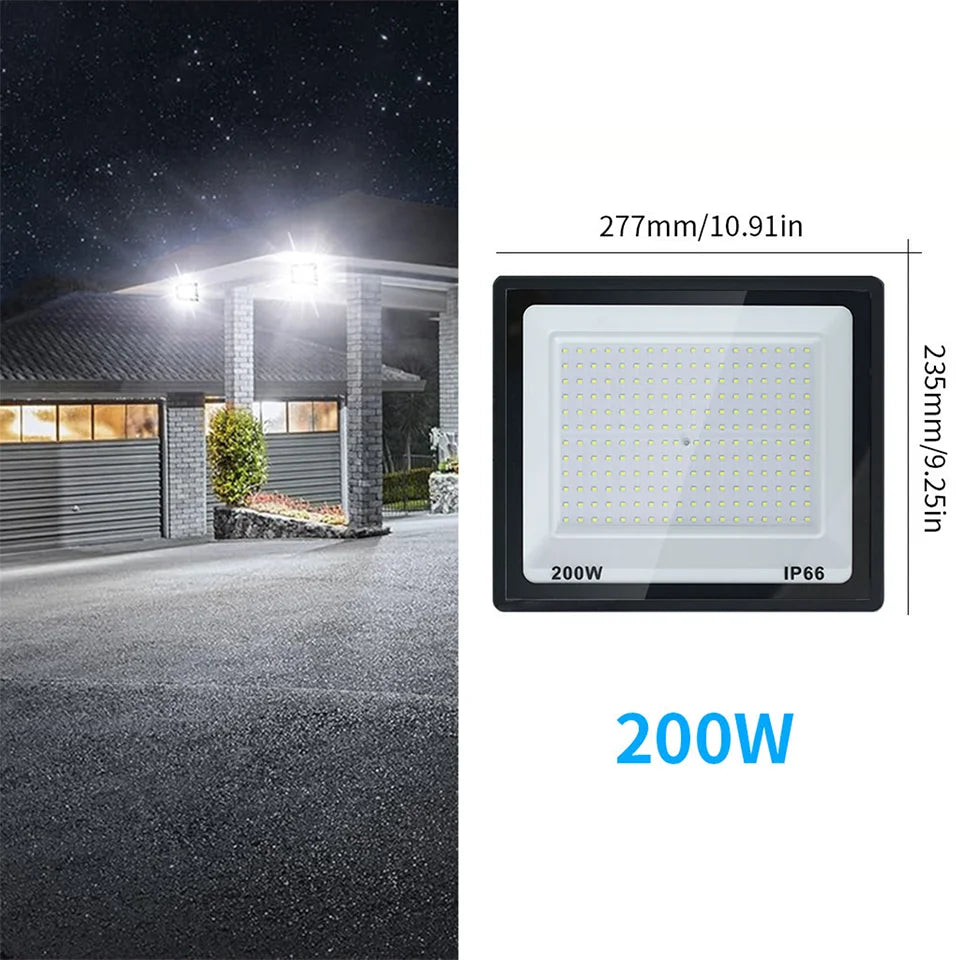 LED Flood Light 10W 20W 30W 50W 100W 150W 200W 300W IP66 Waterproof AC 110-220V