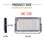 DC 12V 100W LED Flood Light IP66 SMD2835 9000lm CRI 85+ Cool White Portable Emergency