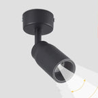 Zoom track spotlight can focus light from 10 ° -60 °, freely adjust aperture size, bar restaurant atmosphere spotlight