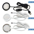 USB 5V Ultra Thin LED Cabinet Spotlight 3W 5W 7W SMD 2835 Aluminum Surface Mount IP42 120 Degree Indoor RV Caravan