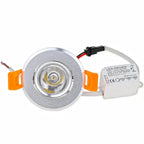 6-Pack 3W Mini LED Recessed Spotlight D68mm 50mm Cutout 30° 180lm Dimmable AC 85-265V
