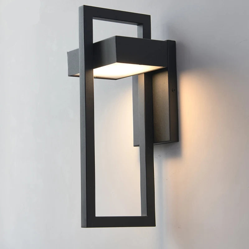 IP65 LED Outdoor Wall Sconce 10W Baked Aluminum Black Retro Vintage AC 96-240V Garden Porch Street Light 2-year Warranty