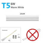 LED T5 T8 Tube Light 6W 8W 10W 12W 30cm 60cm SMD2835 No Adapter CRI 80+ 85-265V