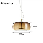Modern Glass Pendant Light E26 E27 Iron Knob Switch AC 90-260V 5-10m² Hotel Bar Bedroom
