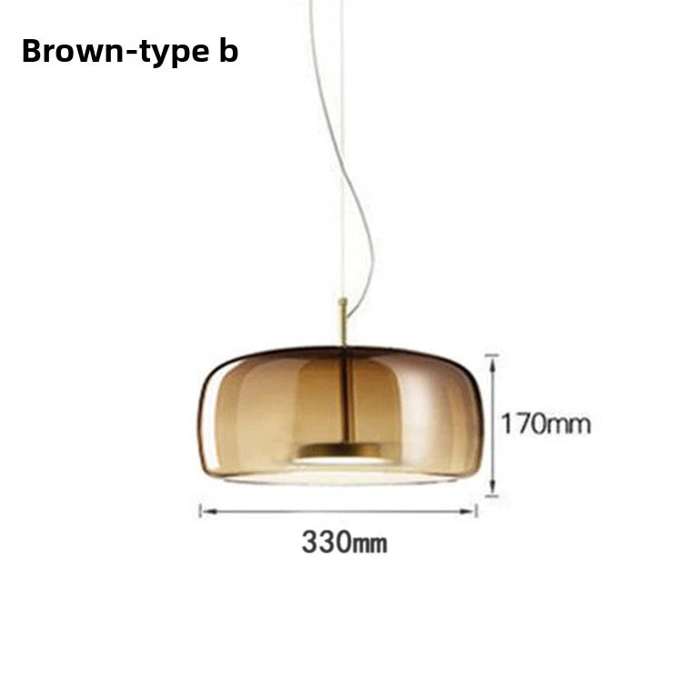 Modern Glass Pendant Light E26 E27 Iron Knob Switch AC 90-260V 5-10m² Hotel Bar Bedroom