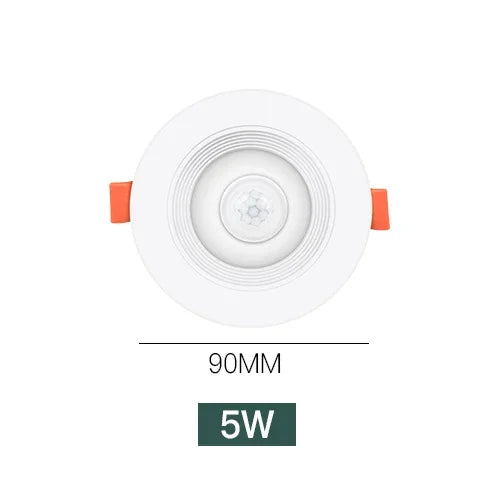 PIR Motion Sensor LED Recessed Downlight 5W 10W 15W 20W SMD 2835 CRI 85 AC 85-265V Auto On Off Corridor Hallway Stair Ceiling Spot