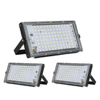 50W 100W IP65 LED Flood Light SMD2835 CRI 85+ 180° AC 110-220V Warm Cool White Aluminum