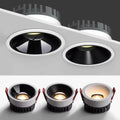 Ultra-Thin Anti-Glare COB LED Spotlight 5W-30W CRI 95+ 100-120lm/W 24° 38° Dimmable AC 85-265V