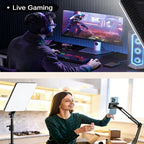11-Inch LED Photography Fill Light 2700-6500K Dimmable 1/4" Mount Remote Tripod USB 5-20V