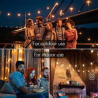 USB G40 LED String Light 1W 180lm/Bulb IP44 Warm White 25ft 50ft 100ft Patio Wedding