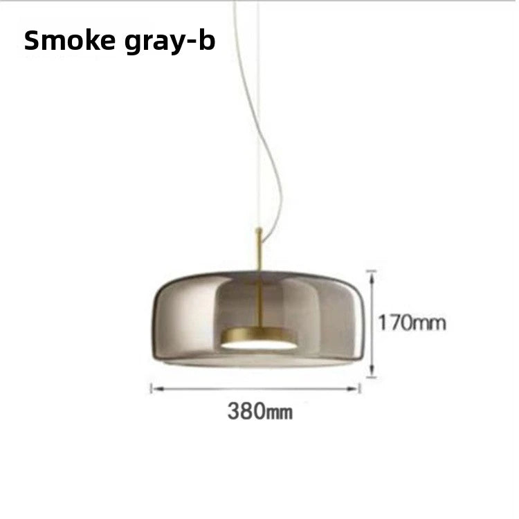 Modern Glass Pendant Light E26 E27 Iron Knob Switch AC 90-260V 5-10m² Hotel Bar Bedroom