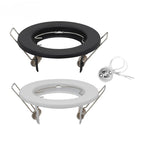 6-Pack GU10 MR16 Recessed Downlight Frame Ceiling Fixture White Aluminum Iron