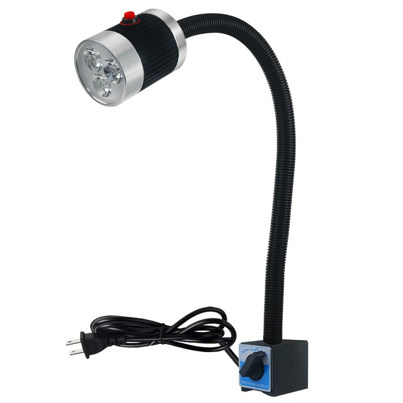 LED Machine Tool Work Light 3W 6W 9W Flexible Hose Arm Magnetic Screw Base CCC