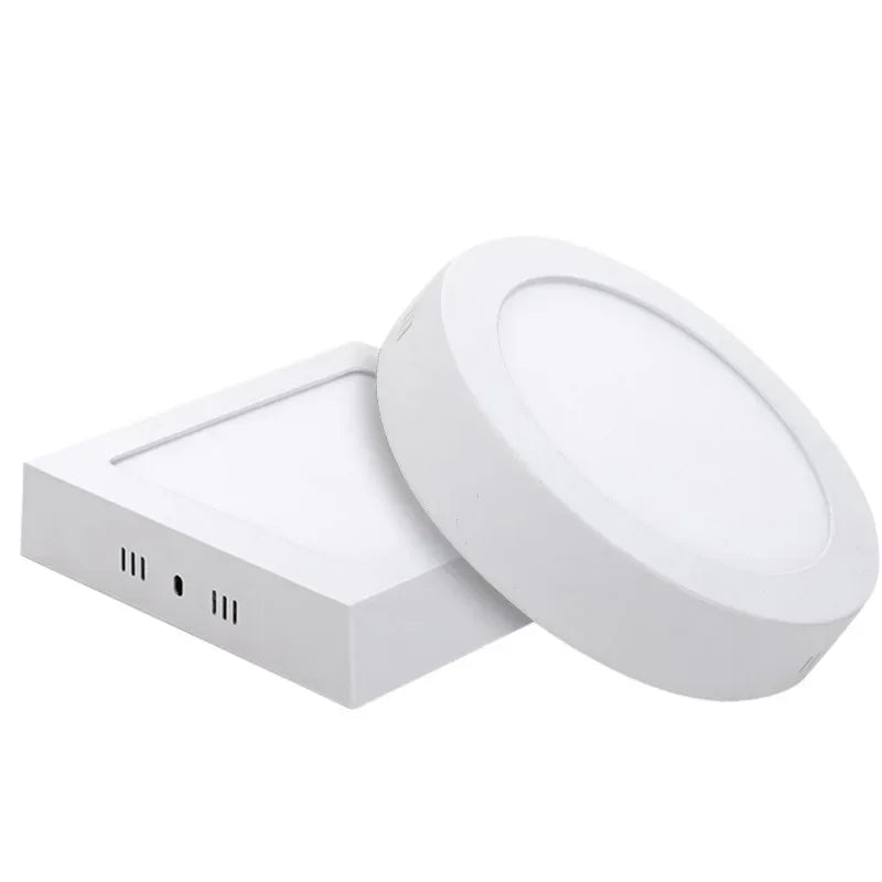 Surface-Mount Square LED Panel Light 6W 12W 18W 24W 120° PF97% AC 85-265V Driver Included