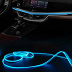 USB RGB LED Car Interior Atmosphere Light Strip 2M 3M APP and Button Control 360 Degree Flexible Neon Ambient Lamp