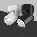 COB LED Surface Mounted Downlight 7W 10W 12W 15W 18W 20W 360 Degree Vertical 180 Degree Horizontal Rotation Dimmable AC 85-265V White Black Warm White Natural White Cool White