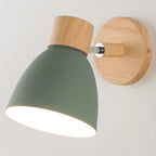 Nordic E26 E27 Wall Sconce Adjustable Steering Head 6 Colors Knob Switch 90-260V Bedroom Living Room