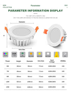 Modern IP65 Waterproof LED Ceiling Spotlight Fixture