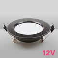 DC 12V IP65 LED Downlight 3W 5W 7W 9W 12W 15W Black Aluminum 3-Color Bathroom Outdoor