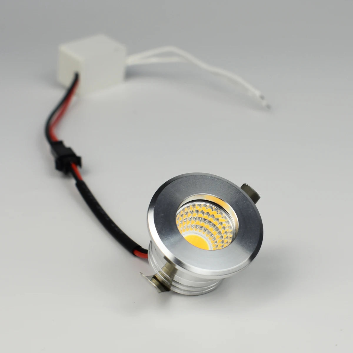 3W Mini COB LED Recessed Downlight 60° CRI 80 IP44 D37.5mm 30mm Cutout AC 12-220V Dimmable
