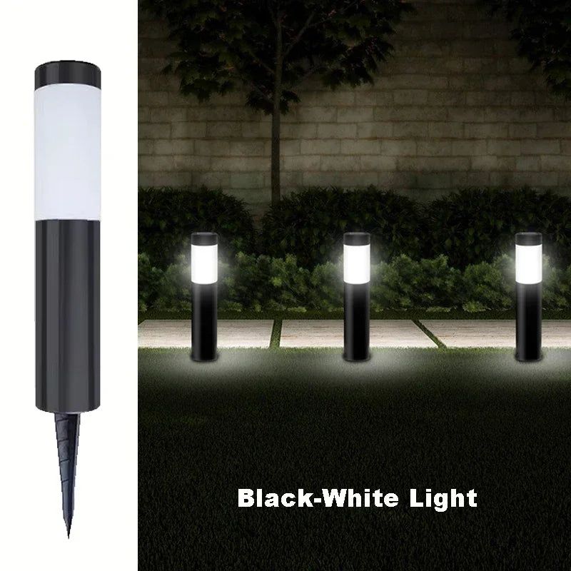 Solar LED Pathway Lawn Light IP65 Waterproof Stainless Steel ABS Polished Flush Mount Outdoor Garden Walkway Landscape