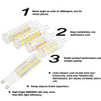 9W Dimmable LED Corn Bulb 102 SMD2835 850lm CRI 80+ 360° AC 110-220V G9 E12 E17 BA15D