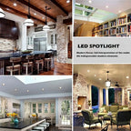 Dimmable LED Spotlight 9W 12W 15W E26 E14 GU10 MR16 B22 CRI 80+ 120° AC 85-265V