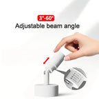 3°-60° Zoom LED Surface Mounted Spotlight Adjustable Beam Aluminum AC 90-260V 3-5m²