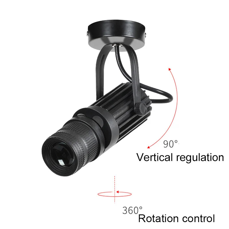 COB LED Track Spotlight 15-20° 90-100lm/W 3-CCT Touch Dimmable AC 85-265V L180mm Surface Mount