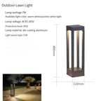 IP65 LED Garden Lawn Lamp 7W 10W 12W Die-Cast Aluminum AC 110-220V Warm Natural Cool White