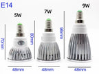 10-Pack COB LED Spotlight 5W 7W 9W GU10 MR16 E27 E14 CRI 85+ 90lm/W 60° AC 85-265V 3-Color