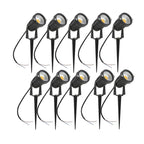LED Garden Lawn Spike Light 5W 10W 15W 20W IP65 90-120lm/W AC 85-265V DC 12-24V Warm Cool RGB