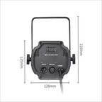 100W RGBW LEKO Profile Stage Spotlight Manual Iris Focus DMX512 Remote Sound AC 110-240V