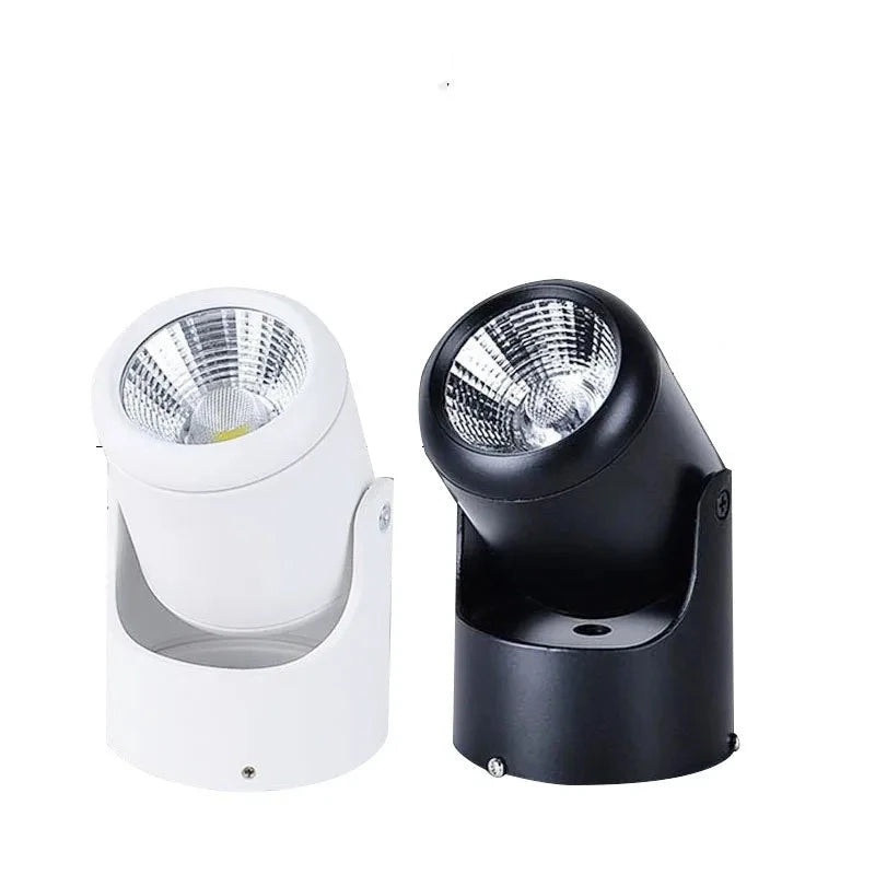 COB LED Surface Mounted Downlight 7W 10W 12W 15W 18W 20W 360 Degree Vertical 180 Degree Horizontal Rotation Dimmable AC 85-265V White Black Warm White Natural White Cool White