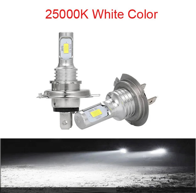 H4 H7 H8 H9 H11 9005 9006 LED Headlight Bulb 3570 CSP 20000lm 80W IP68 DC 12-24V 2-Pack